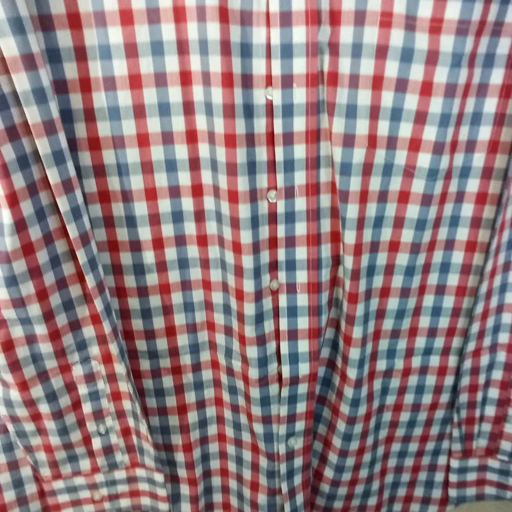 Goerge 🦚 Men's Checkered Shirt - Red, Blue, White